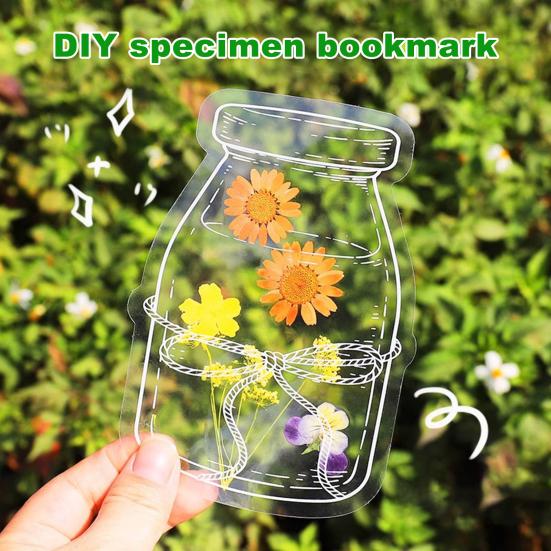 20 шт. закладок для книг из сухоцветов своими руками, прозрачные закладки для книг из прессованных цветов