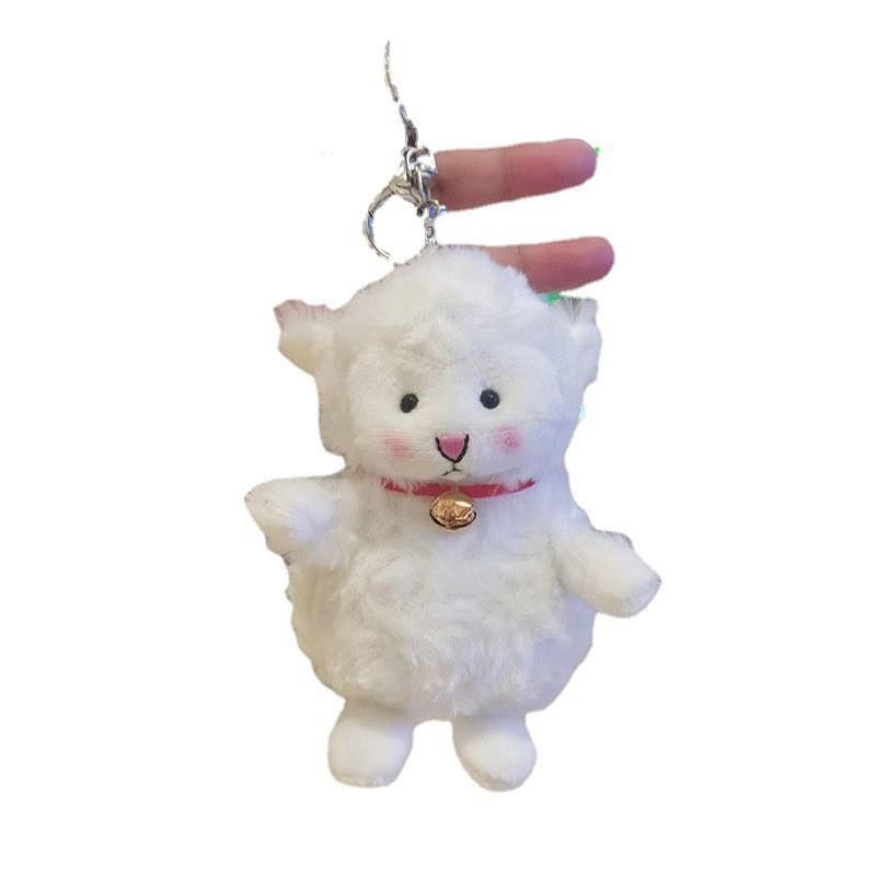 Cute Sheep Plush Keychain Ultra Soft Short Plush Cartoon Lamb Stuffed Toy