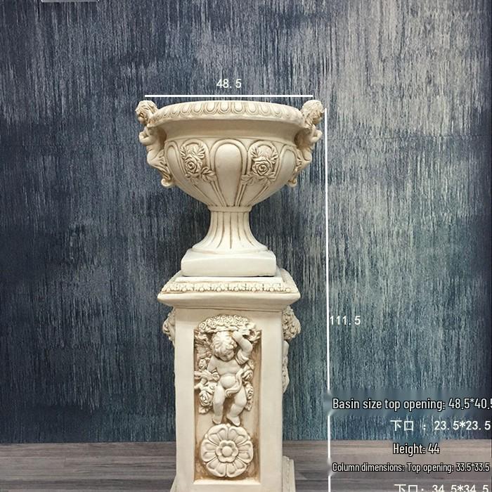 Свадебная золотая римская колонна подставка для цветов – Европейская полосатая трофейная стекловолоконная декорация