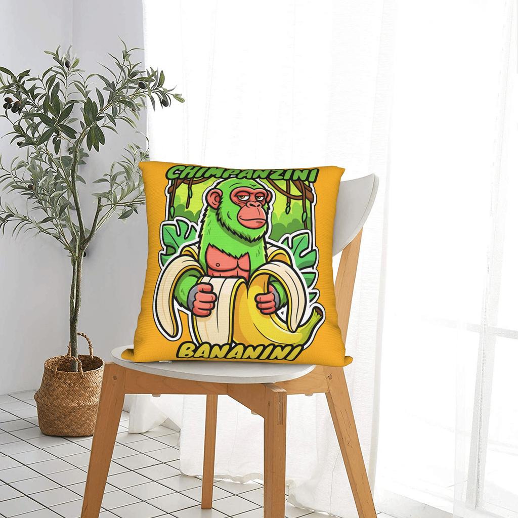 Italian Brainrot Meme Pillow Cover Vintage Pillow Case For Sofa Home Decoration Design Pillowcases Gift