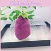 Adorable Plush Vegetable Doll Keychain Soft Pp Cotton Cute Eggplant Pendant Gift