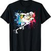 American Football Player Paint T-Shirt