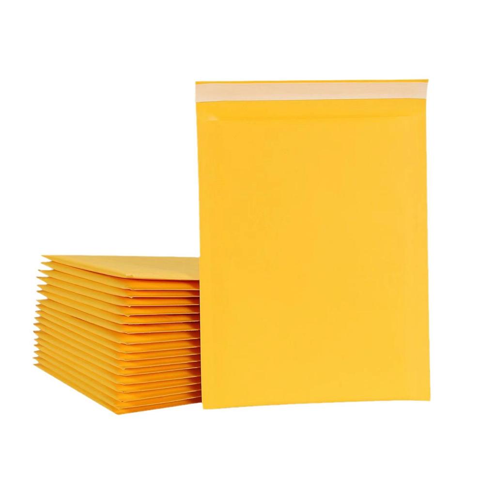 Kraft Yellow Bubble Envelope: Thick, Shockproof Packaging for Cross-border Shipping