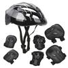 7pcs Adults Roller Skating Protect Gear Set Knee Pads Elbow Pads Helmet Wrist Guards Set