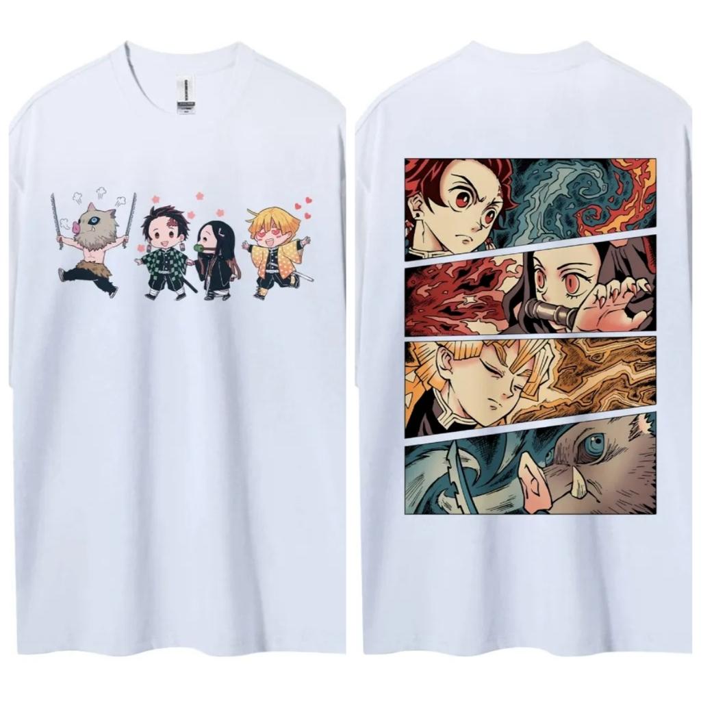 2026 Demon Slayer Japanese Hotblooded Anime Classic Characters Sports Casual Shortsleeved Comfortable Halfsleeved Popular Top
