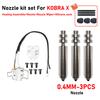 For Anycubic Kobra X Combo Quick Swap Bimetallic Nozzle 0.2/0.4/0.6/0.8 Upgraded High Temperature Resistance Nozzle for KobraX