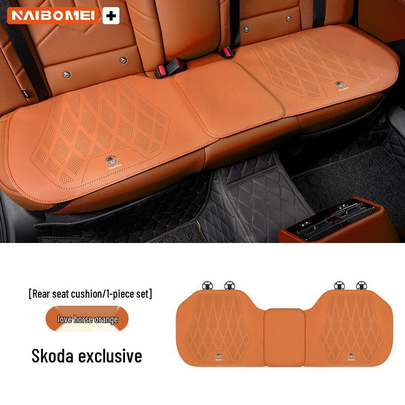 Кожаные чехлы на сиденья для Skoda Octavia, Superb, Kodiaq, Kamiq, Karoq - Передние и задние