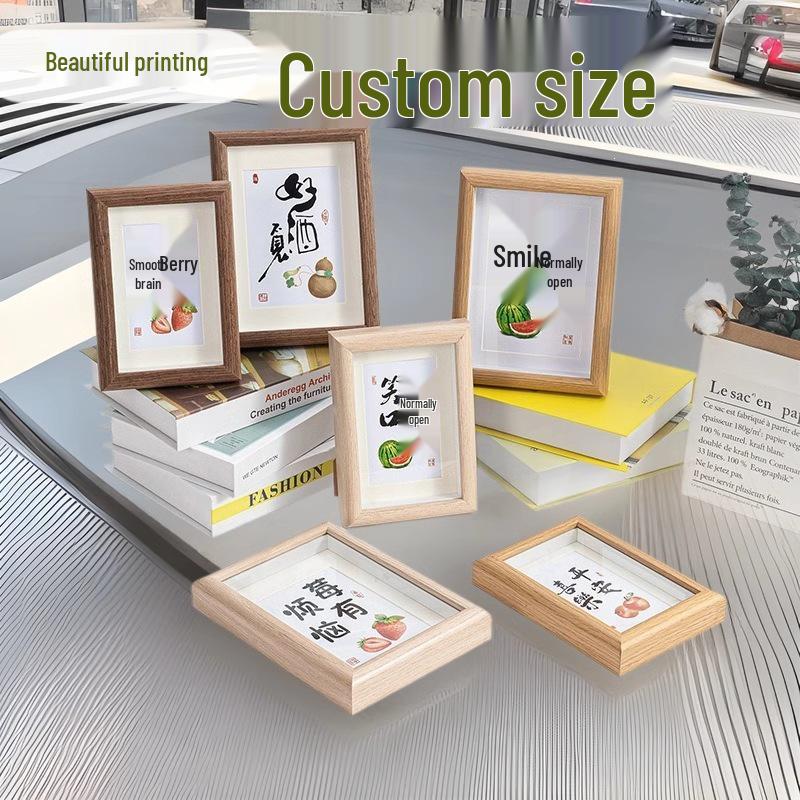 Настенная деревянная 3D фоторамка размером 6", 7", 8" для креативного настольного дисплея