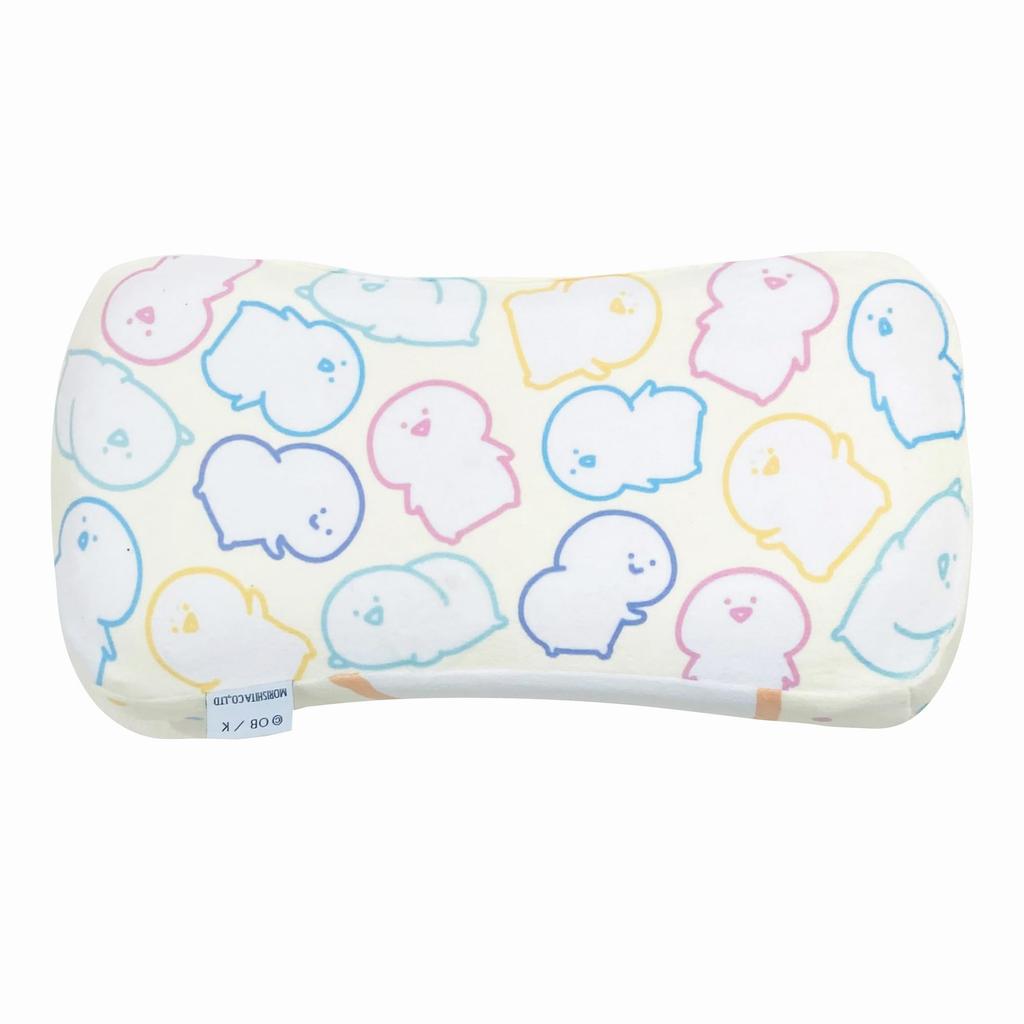 MORIPiLO с канцелярскими принадлежностями, подушка из пены с эффектом памяти 16x33x8 см, подушка для поддержки талии и спины, мягкая игрушка, желтая Morishita 4621551