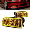 Для BMW 3 серии E36 M3 1992-1998 гг. Хромированные противотуманные фары Заменяемые лампы Желтый рассеиватель
