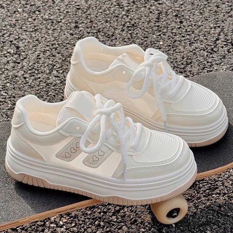 Летняя женская обувь на платформе, обувь-хлебцы, женская дышащая сетчатая обувь, обувь для юбки, нишевая спортивная обувь для скейтборда