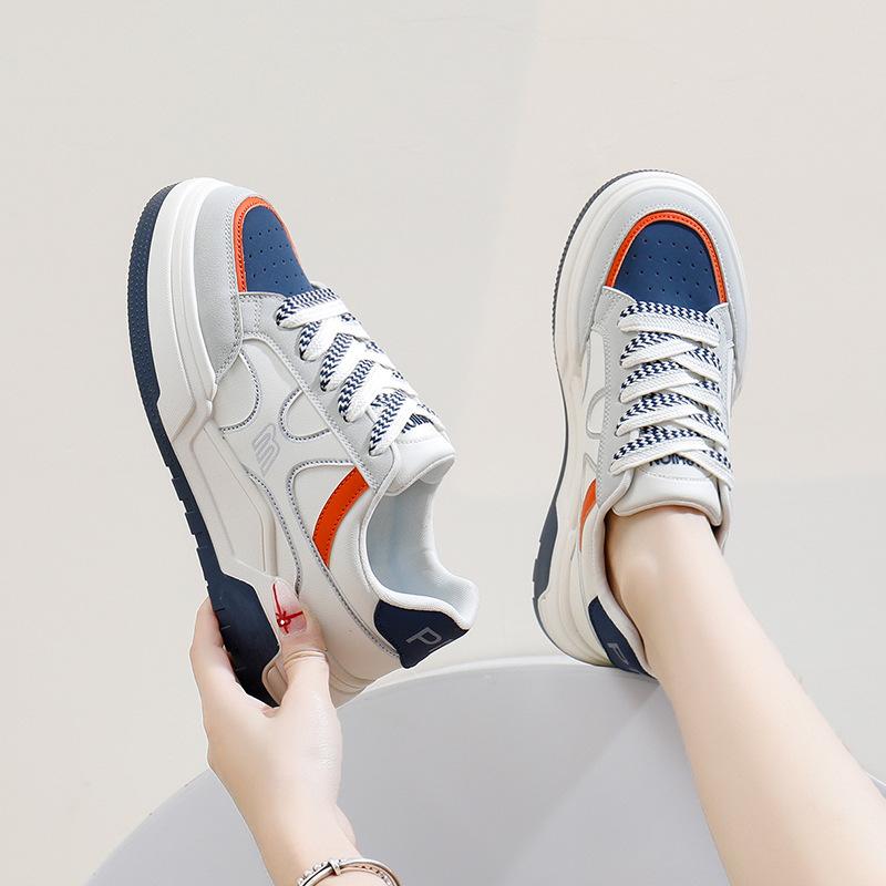 Осенняя легкая обувь Новые Ins Женские студенческие спортивные туфли с подъёмным дном Повседневная обувь Мода