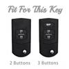 ТПУ пульт дистанционного управления с 2 кнопками, складной чехол для автомобильного ключа для Mazda 2 3 5 6 8 CX 5 CX-5 CX-7 CX-9 MX-5 ATENZA Axela