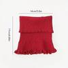 Winter Scarf Women's Coldproof Warm Knitted Neck Scarf Women's Fake Collar Red Scarf
