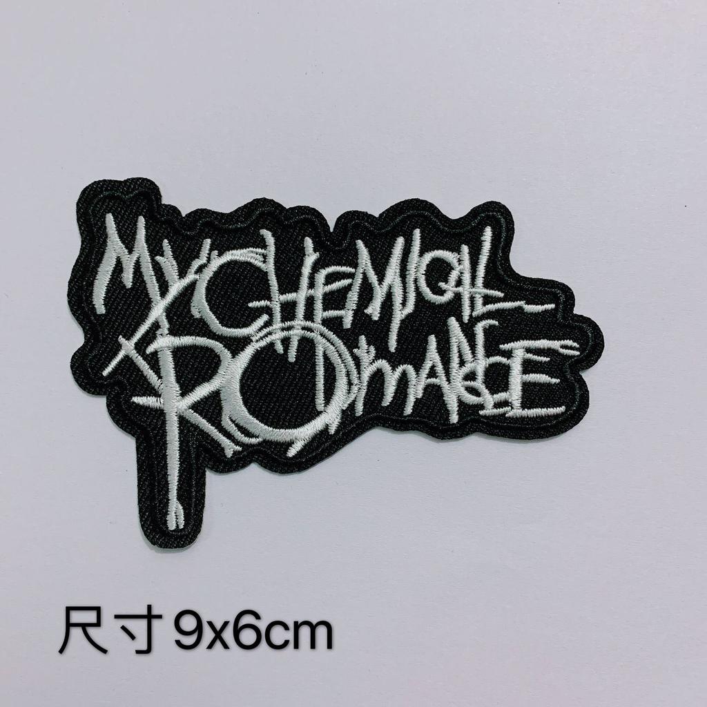 Black And White Punk Badge, Clothes Patch Decoration, Badge Badge Cloth Sticker, Computer Embroidery Adhesive Sticker