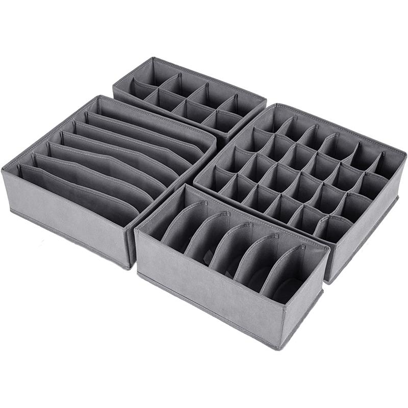 Ящик для хранения нижнего белья, носков, бюстгальтеров, органайзер для хранения одежды, сумка для нижнего белья, бытовая коробка для гардероба, органайзер для ящика шкафа