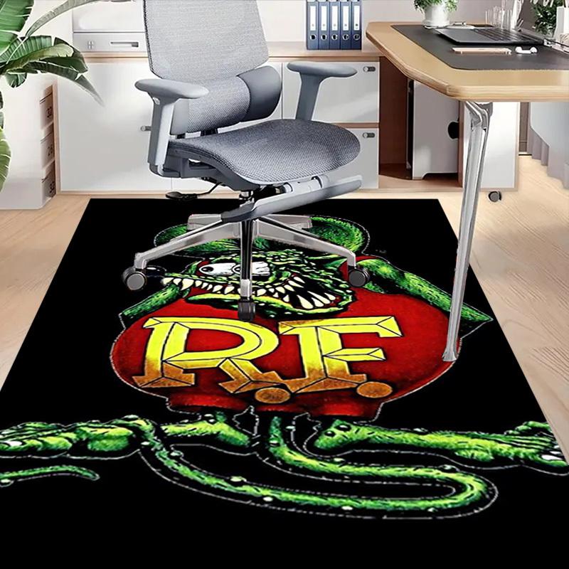 1 шт. Ковер Rat Fink, Офисный коврик, Уличный коврик, Домашний декор, Ковер для зоны, Фестиваль