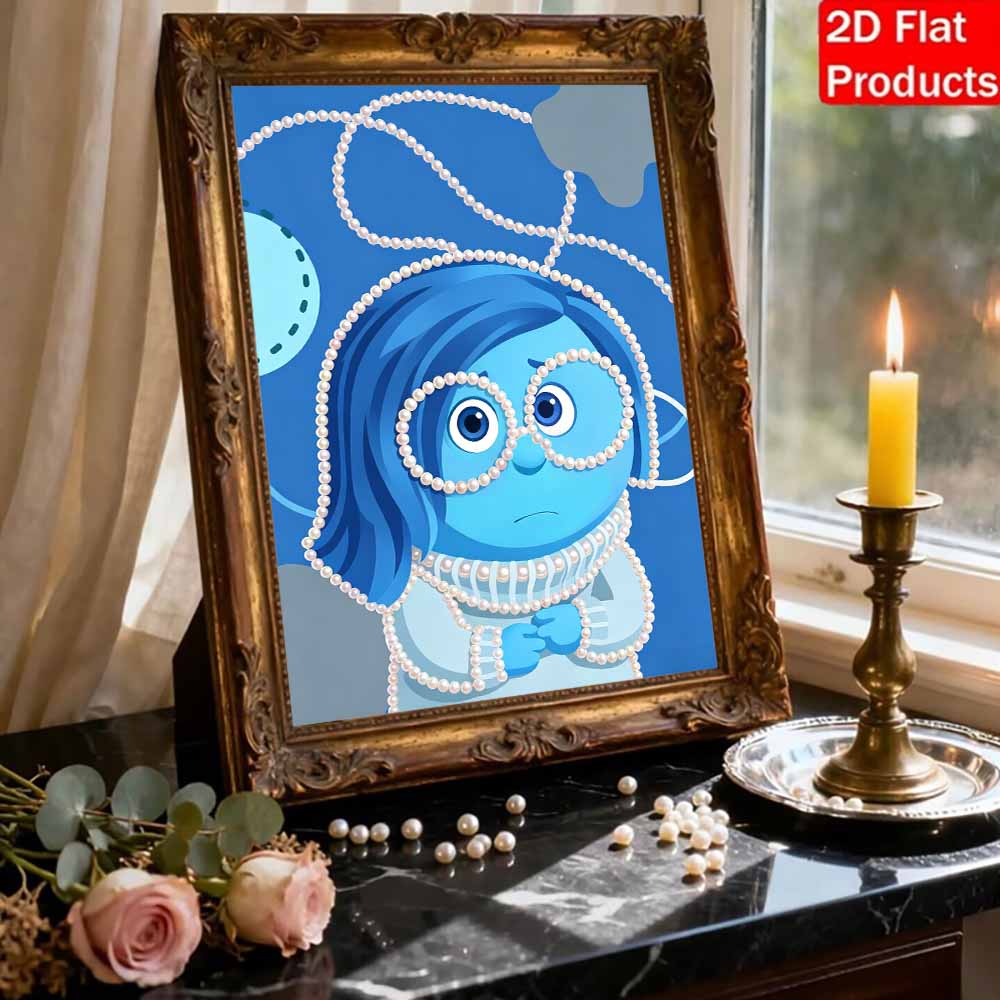Disney Pearl Painting Inside Out Suitable for Beginners and Adults, DIY Pearl Diamond Art Painting Kit for Home Wall Decor Gifts