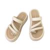 Set of Toe Slippers Women's Summer Wear 2025 New Fashion Platform Toe Beach Shoes with Skirt Internet Celebrity Sandals