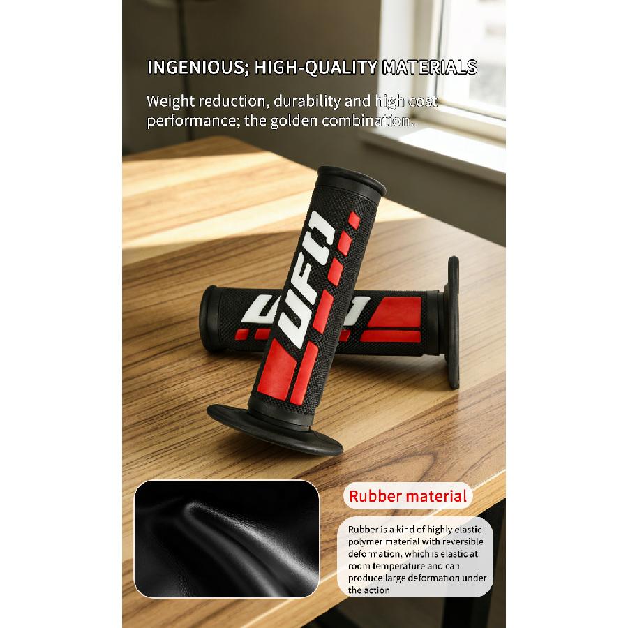 Motorcycle grip Dirt Bike Grips 7/8" Rubber Bike Handle Grip Handlebar Mx Pillow Top Throttle 22/24mm Bar Throttles 2