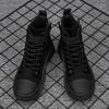 Men'S Breathable Round Toe Motorcycle Boots Casual Hiking Shoes High Top Wear-Resistant Anti-Oxidation Versatile Fashion