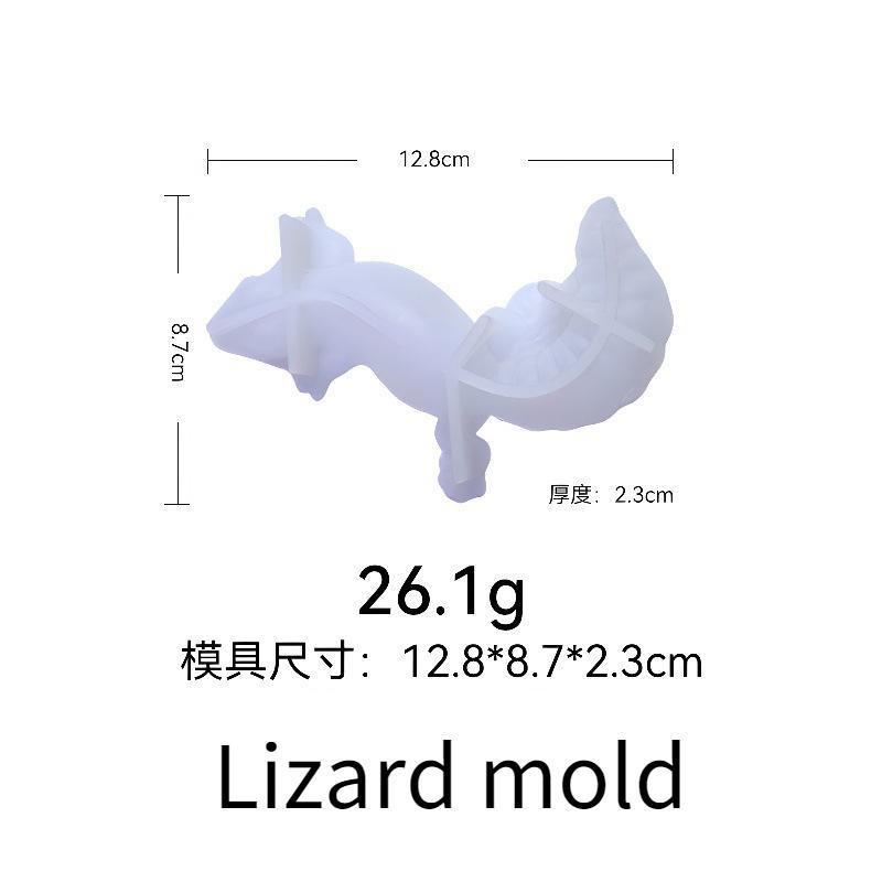 3D DIY Crystal Glue Easter Frog Lizard Snail Animal Ornament Jewelry Silicone Mold