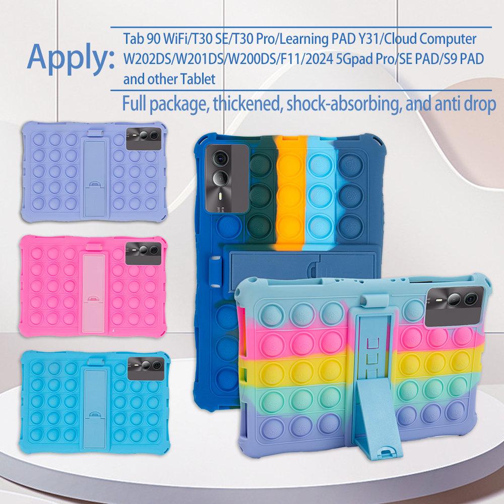 Мягкий чехол-подставка Bubble для Blackview Tab 90 Wifi 2025 с плечевым ремнем, защитный детский чехол для планшета