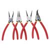 4Pcs Snap Rings Pliers Set Circlip Plier Internal/External Heavy Duty for Rings Remover Retaining Straight Bent Lock Plier