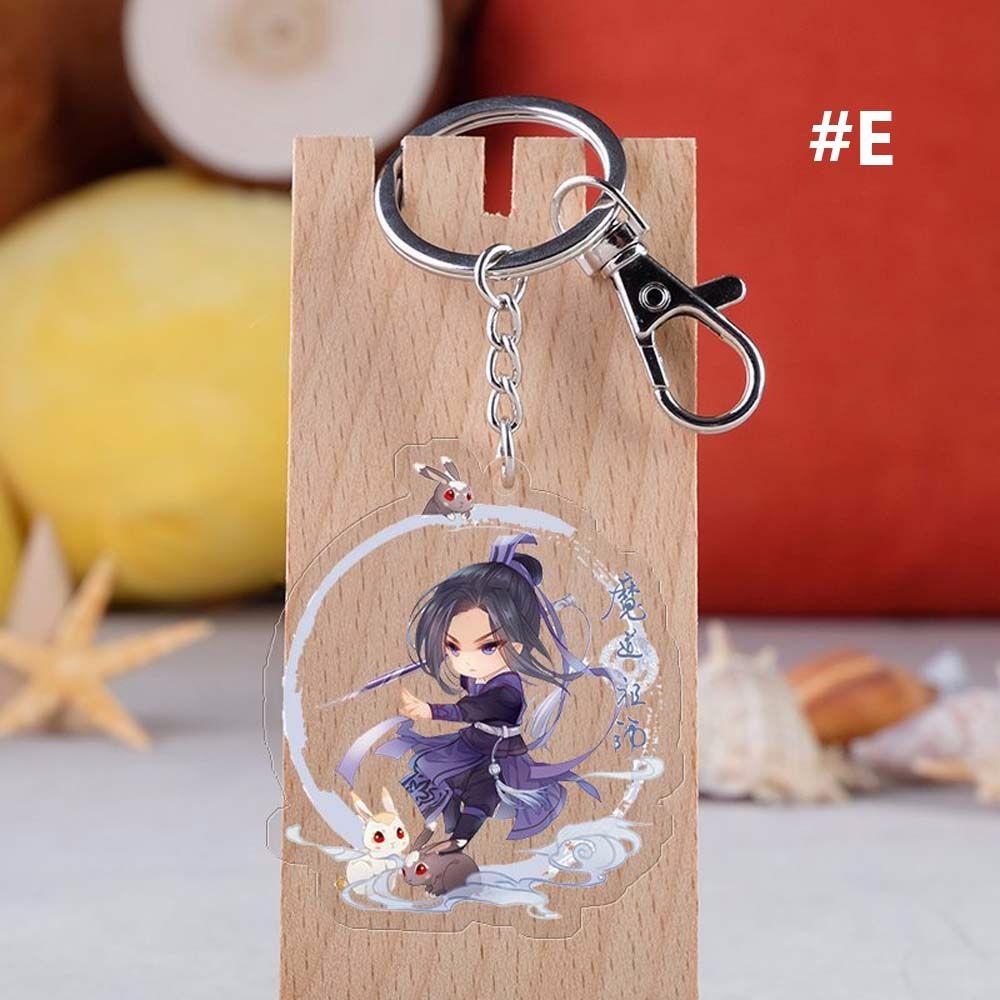 Аксессуары для интерьера Вэй Усянь Акриловый Лань Ванцзи Брелок Кольца для ключей Мо Дао Цзу Ши Держатель для брелка