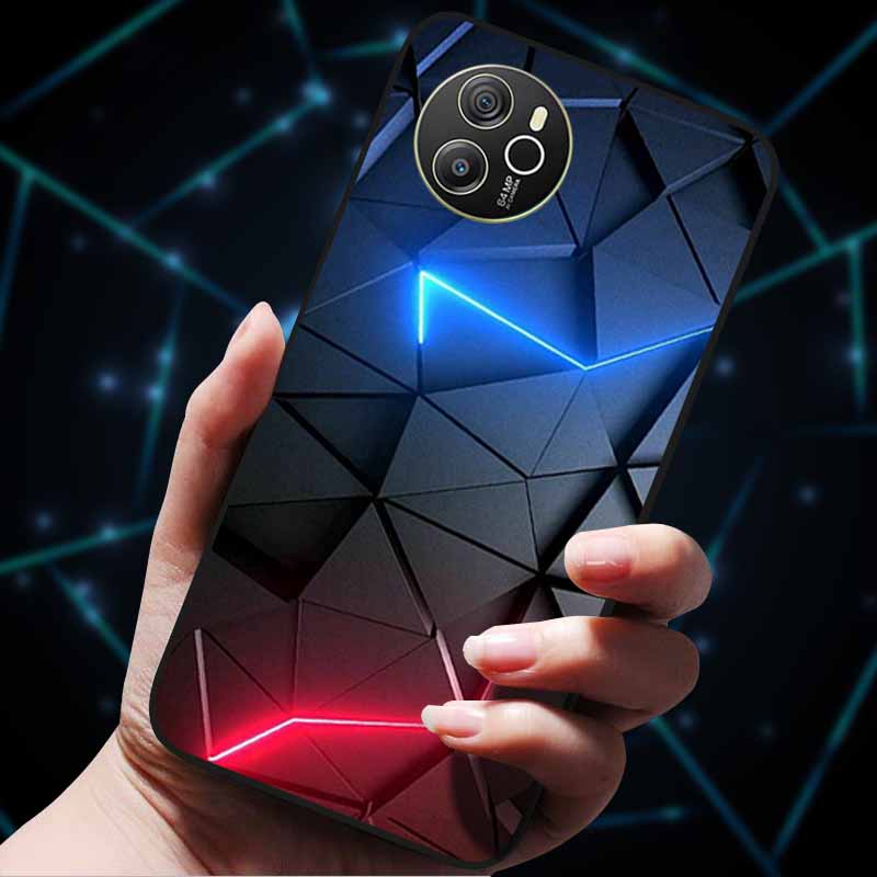 Для Oscal Tiger 12 Чехол Крутой Роскошный Мягкий Черный Силиконовый Ударопрочный Чехол для Телефона для Blackview Oscal Tiger 12 Coque Fundas TPU Etui