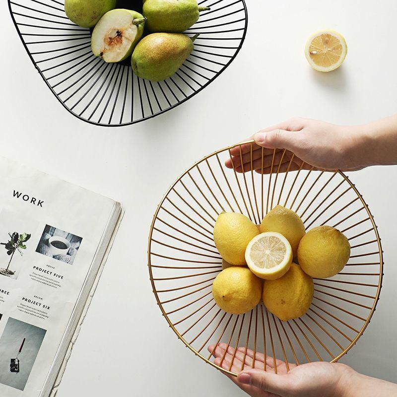 Железная фруктовая корзина Контейнер для фруктов Чаша Домашняя креативная корзина для сушки Дисплейная корзина Стол Поднос для хлеба и закусок Хранение закусок