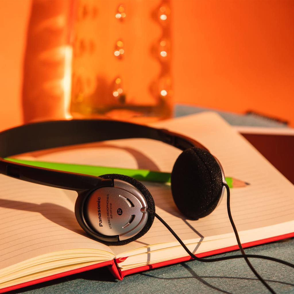 Наушники Panasonic Легкие наушники с микрофоном и басами, а также разъемом Clear Natural Jack для телефонов и работы из дома On-Ear XBS, Sound, 3,5 мм для ноутбуков, -