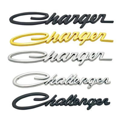 3D Металлическая Эмблема Challenger Значок Charger Наклейки Декали на Заднюю Крышку Багажника для Charger Challenger Аксессуары для Украшения Автомобиля Кольцо для Ключей