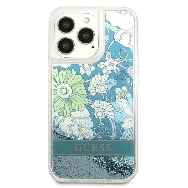 Guess Guhcp13Llflsn Iphone 13 Pro / 13 6.1 Green/Green Hardcase Flower Liquid Glitter