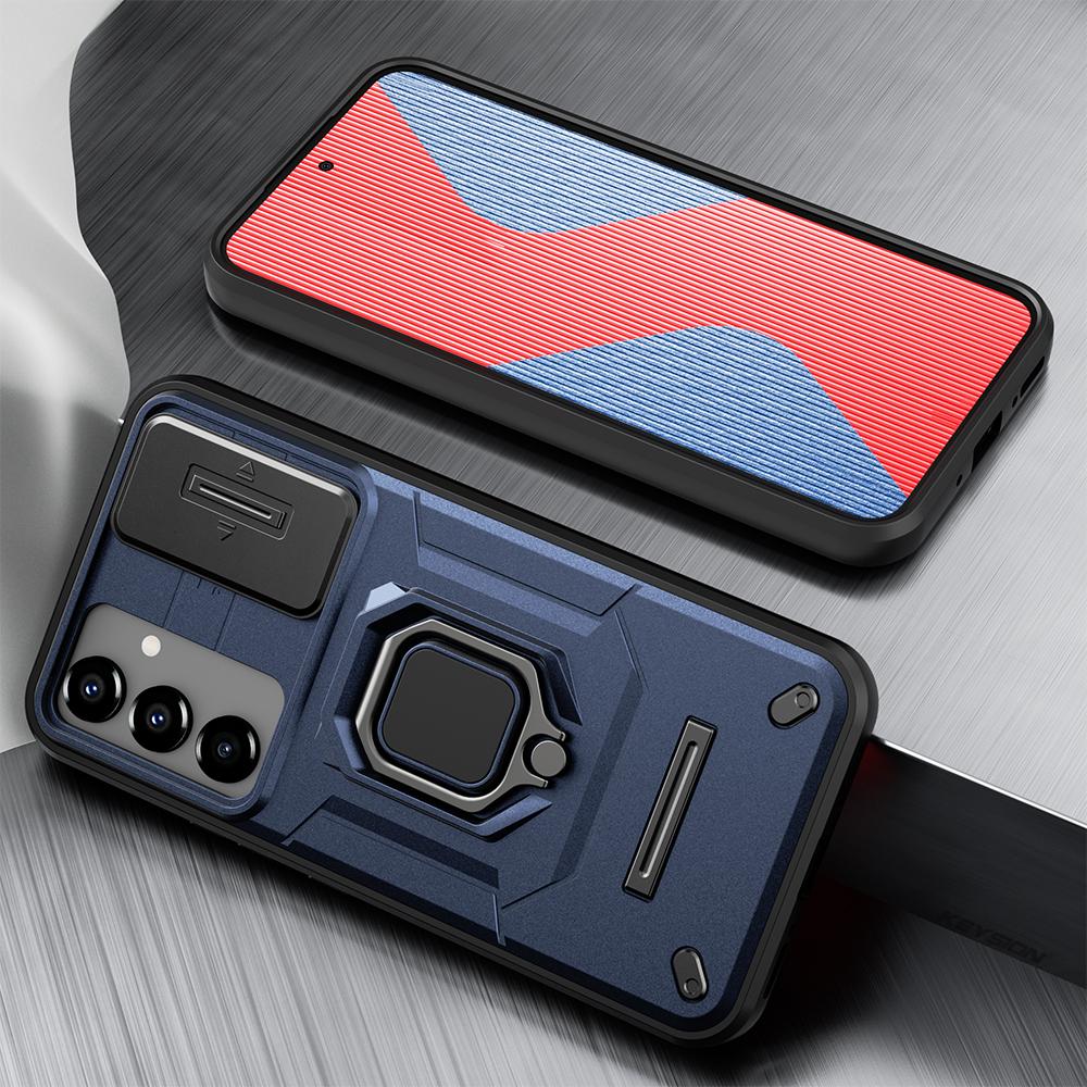 KEYSION Противоударный чехол для Samsung A54 5G A34 A24 A14, защитное кольцо для объектива камеры, чехол-подставка для телефона для Samsung A14 LTE