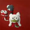 Snake Year Mascot Chinese Land Head Snake Doll Head Snake Tail Plush Toy Pendant Keychain3D