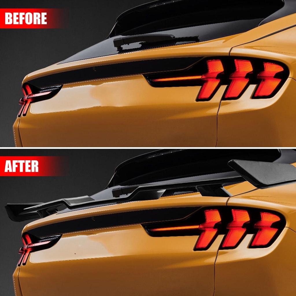 Глянцевый Черный Задний Спойлер и Обвес для Ford Mach-E 2021-2023