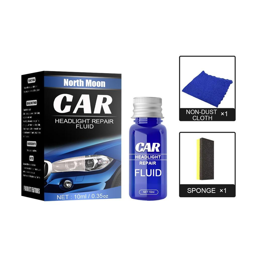 Rayhong Headlight Renovation and Repair Agent (10ml Set), Car Headlight Restoration Agent, Headlight Polishing and Repair Liquid 1 Set