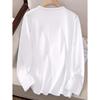 Standard size women's long-sleeve round-neck shirt T Shirt Fashionable Butterfly Heart Print ii 393