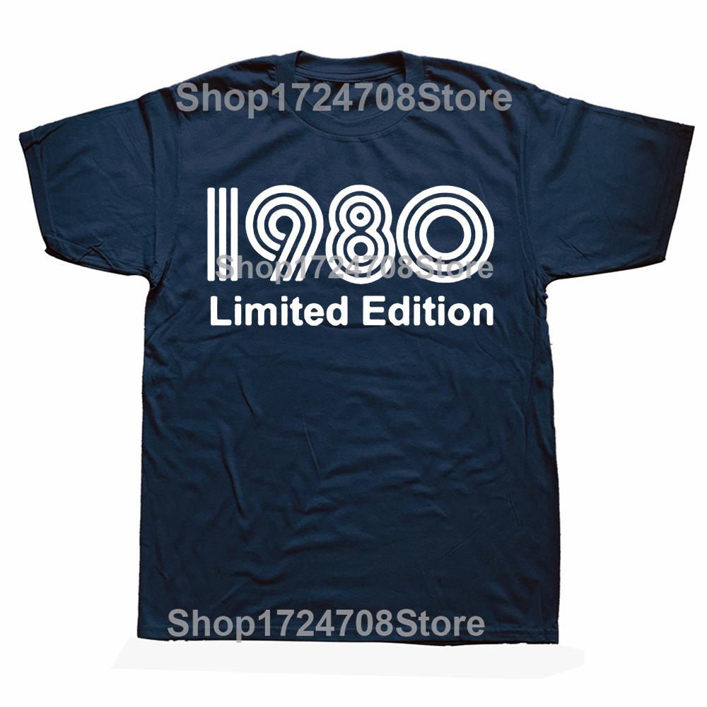 Novelty Awesome 1980 Limited Edition Funny 45th T Shirts Graphic Cotton Streetwear Short Sleeve Birthday Gifts Summer T-shirt