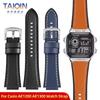 AE-1200 Retro Genuine Leather Watchband For Casio AE1200 AE-1300 W-218/A168 W-216H Vintage Strap 18mm convex mouth Men's Bracele