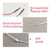24 В предварительно собранный нагревательный провод, изоляционная плата, татами, электрический силиконовый резиновый нагревательный кабель с подключенным электрическим проводом 40 см