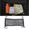 Car Seat Back Organizer Stuffed Animal Storage Net for Kids, Bedside Toy & Trunk Wall Mounted Cargo Net, 70/80cm Stretchy Double Layer Mesh