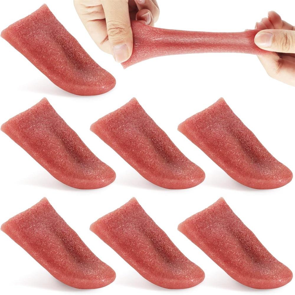 Хэллоуин Накладной Язык Реалистичный Ложный Язык Ужасающий Растягивающийся Язык Реквизит Хэллоуин Магический Трюк Аксессуары