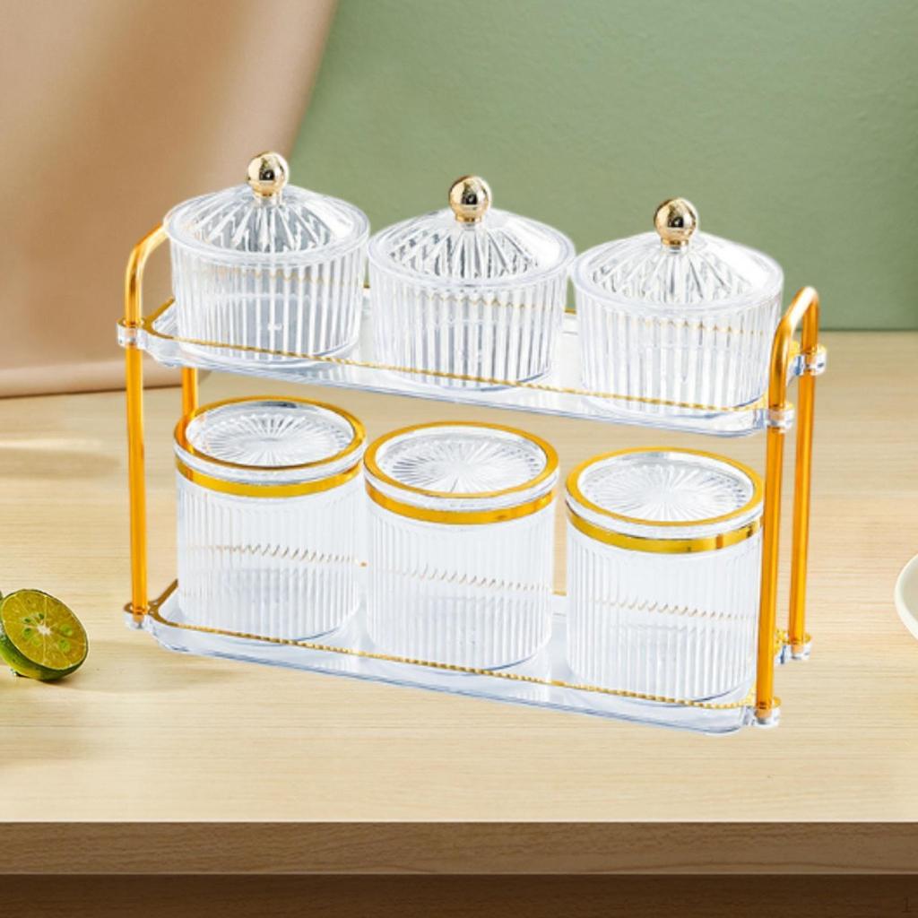 Декоративный поднос для орехов, герметичные банки для хранения, элегантная разделенная закуска, блюдо для сухофруктов