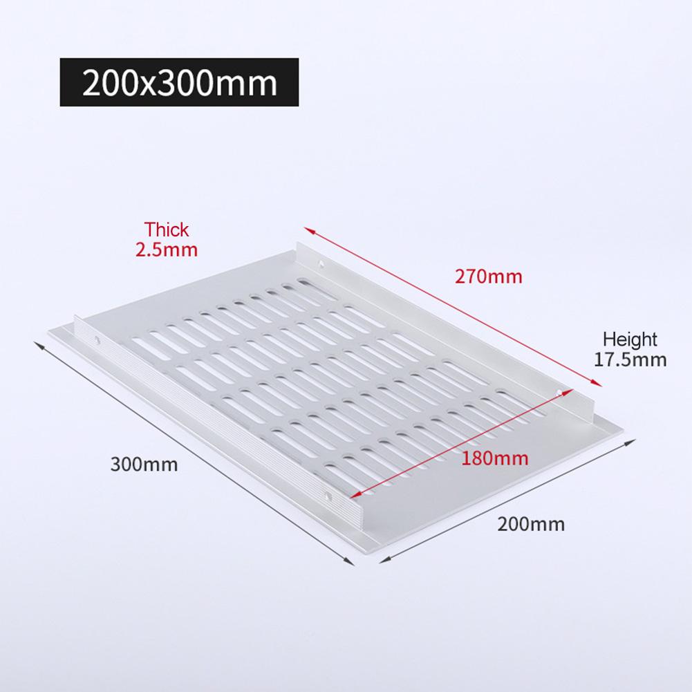 200 мм прямоугольная вентиляционная крышка из алюминиевого сплава вентиляционная решетка для шкафа для обуви шкафа для мебели вентиляционная сетка