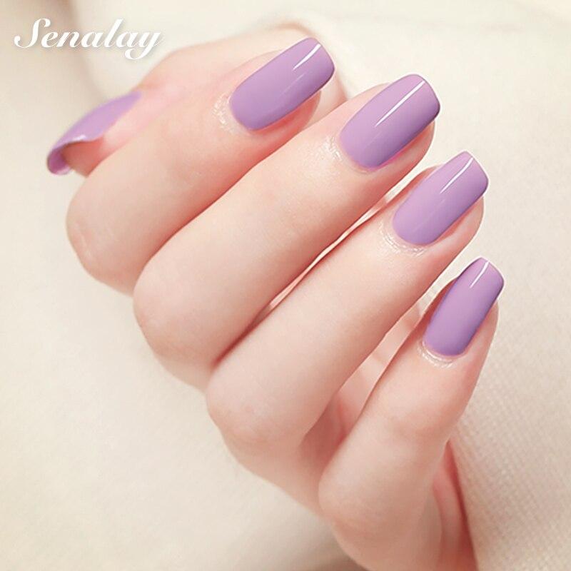 Набор гель-лаков для ногтей Senalay, 4/6/10 шт., 8 мл, классический цвет, замачиваемый УФ-лак для дизайна ногтей, маникюрный праймер, набор гель-лаков для ногтей