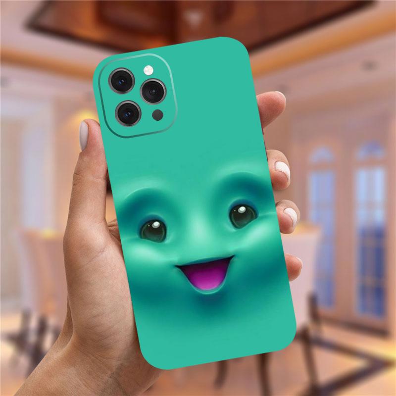 Чехол для телефона с 3D забавным лицом для iPhone 13 12 Pro XS Max Mini XR X 10 7Plus 7 8 Plus, мягкий чехол из ТПУ для iPhone 11 Pro Max, чехол, сумки