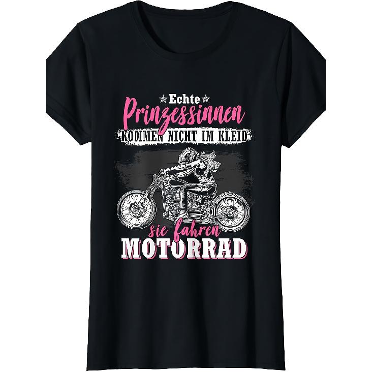 Women'S Biker Motorcycle Biker T-Shirt T-Shirt Versatile Perfect for Home|Outdoor|Work|Gifting (Mother'S Day|Valentine'S Day|Birthdays) S to 3XL