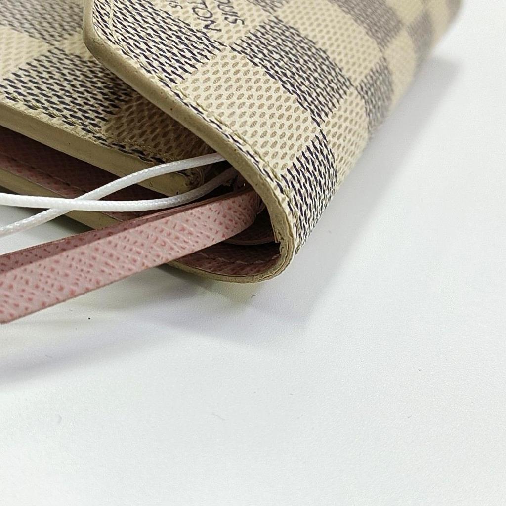 [Pre-Owned] Louis Vuitton Victorine Wallet 'White Damier Azur Canvas' - Good #F0KJ5D